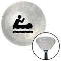Black Man in a Canoe Clear Retro Metal Flake Shift Knob with M16 x 1.5 Insert J939339
