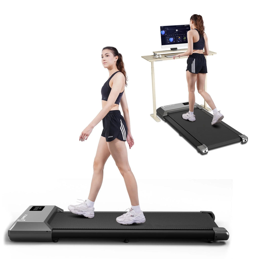 2 in 1 Under Desk Treadmill with Remote Control and LED Display G5568