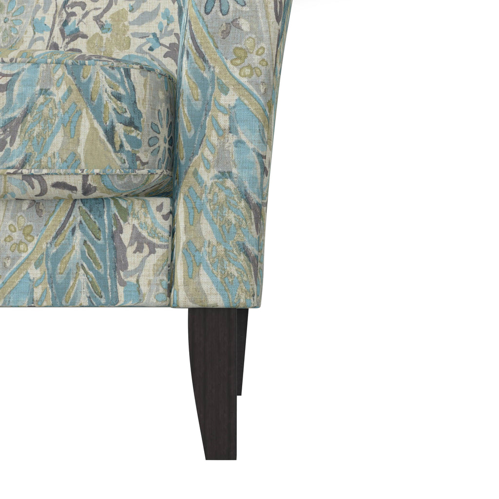 Transitional Flared Arm Armchair Multi Mango Paisley I6506