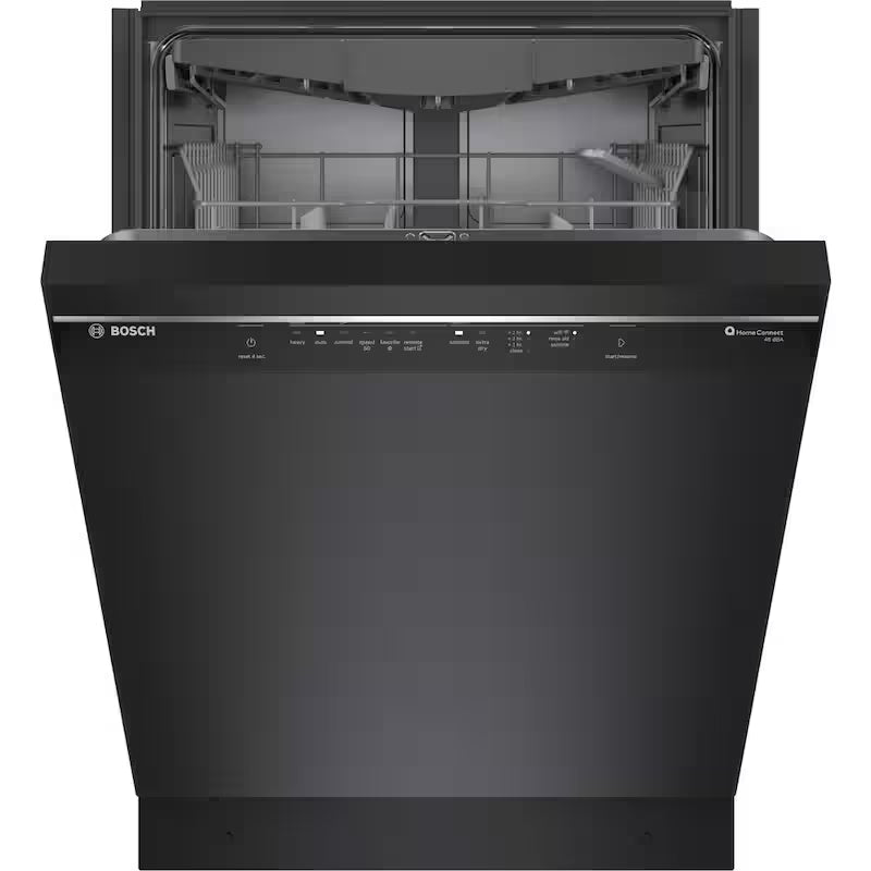 Black Front Control Tall Tub Dishwasher with Stainless Steel Tub and 3rd Rack I5008