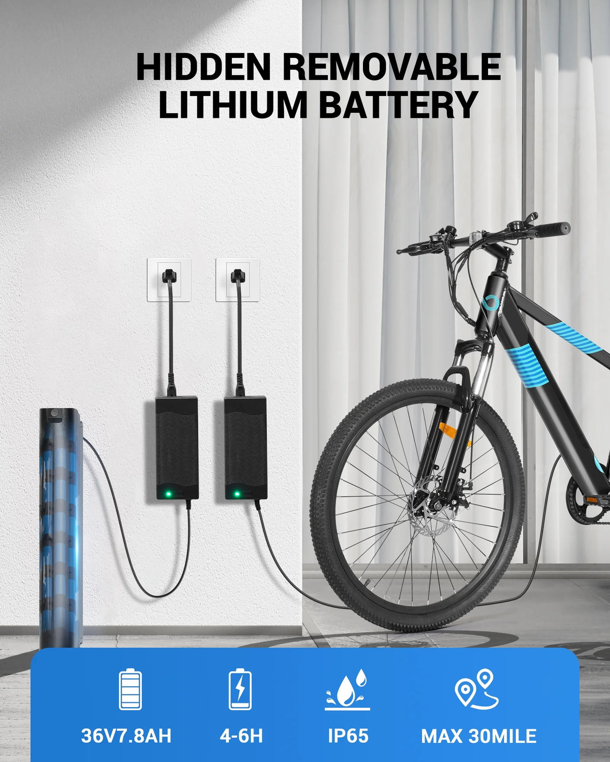 350W 26 Electric Mountain Bike with 36V Removable Battery Z126303
