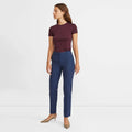 Blue Full Length Wool Pant K806274