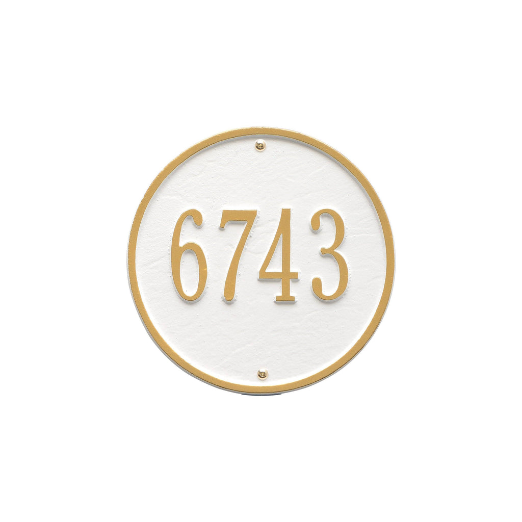 Round Wall Address Plaque W768