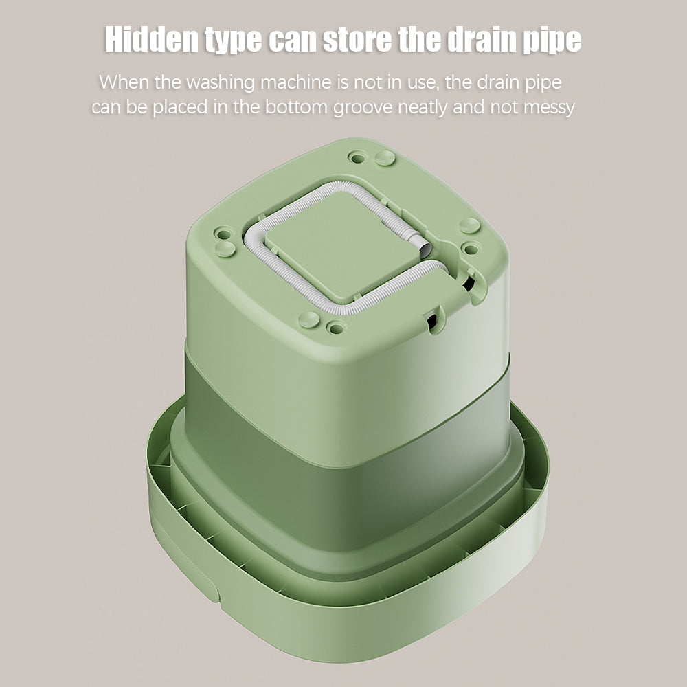 Portable Washing Machine with UV Sterilization Foldable Dryer with Drain Hose M320474