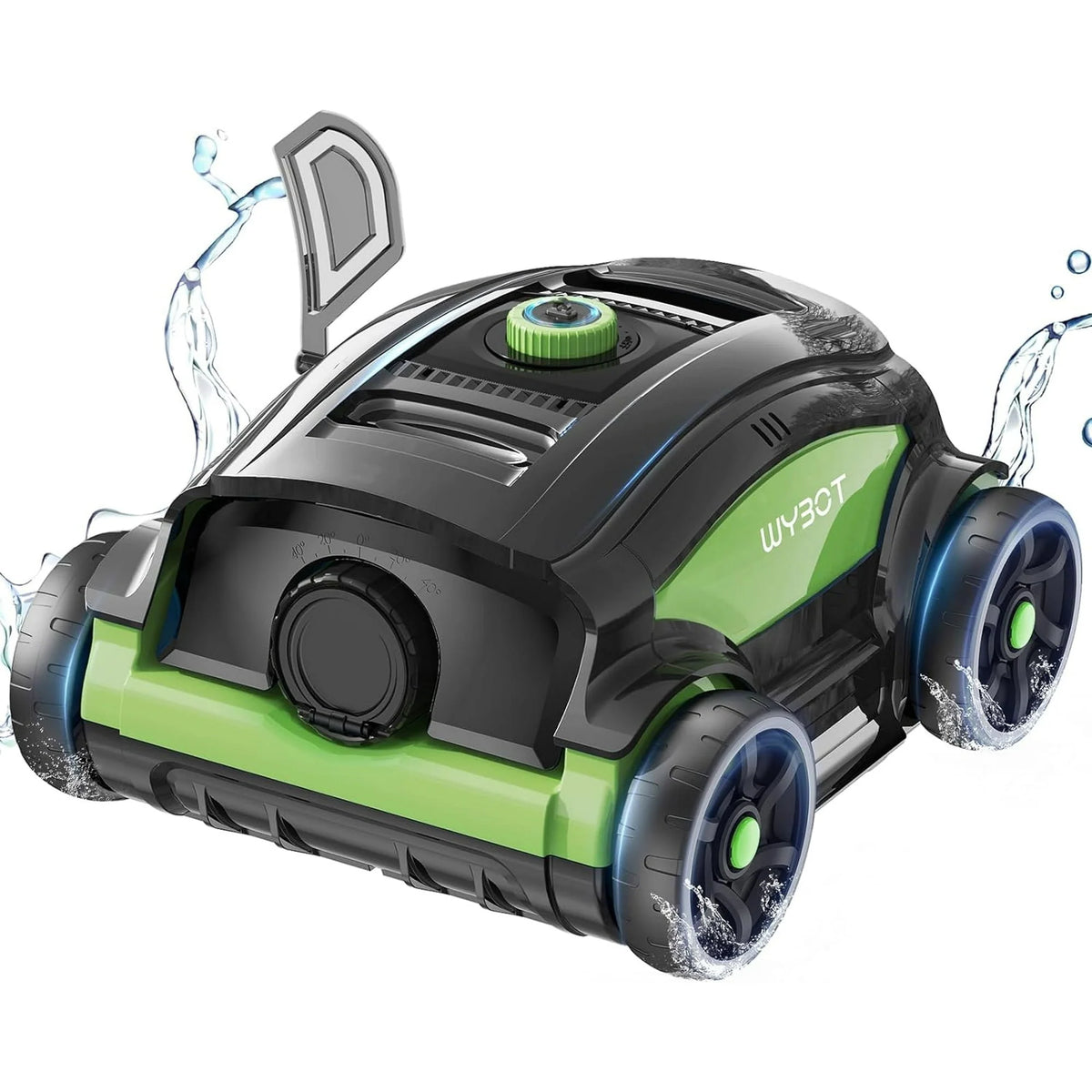 Cordless Robotic Pool Cleaner 45W 130Mins Black and Blue R688