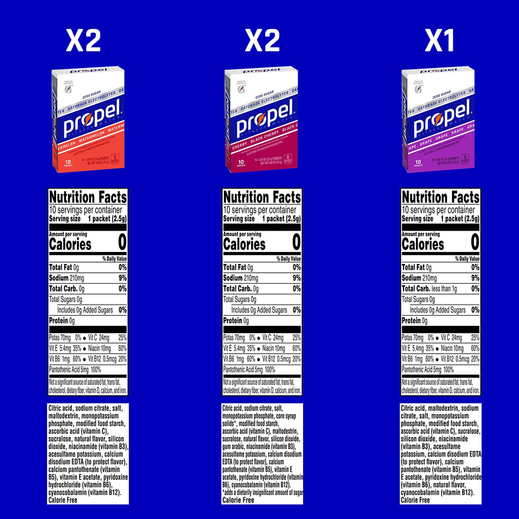 10 Count Powder Packets Electrolytes Vitamins No Sugar W342910