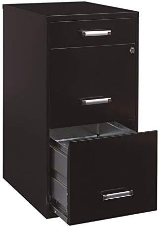 Black 3 Metal Organizer Pencil Drawer Vertical File Cabinet A9995