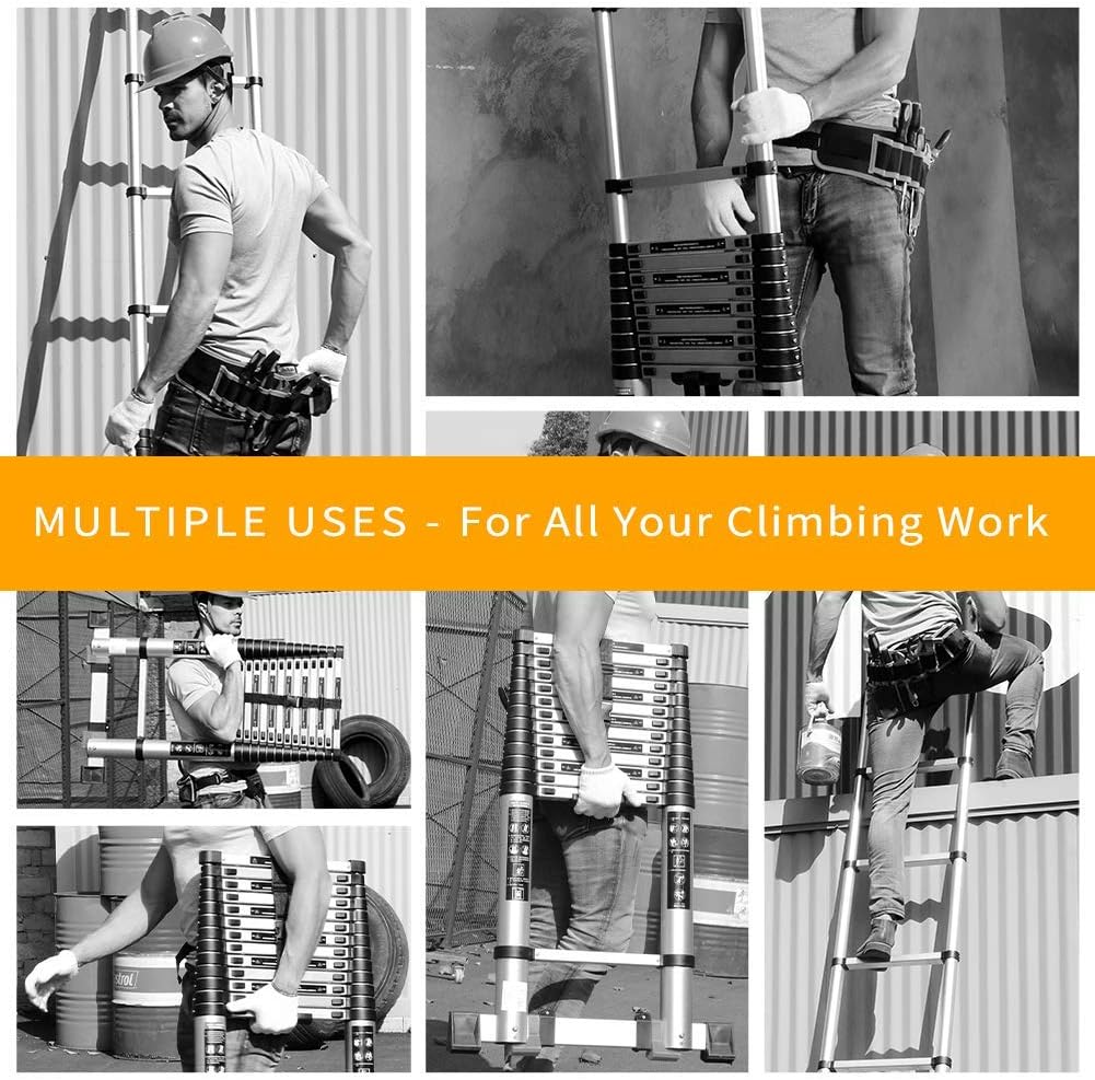 18.5 FT Aluminum Telescoping Ladder D661