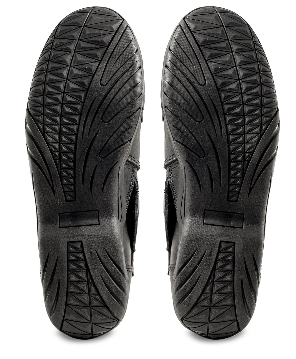 Black Synthetic & Real Leather Motorcycle Touring Boots Size 11 H86435