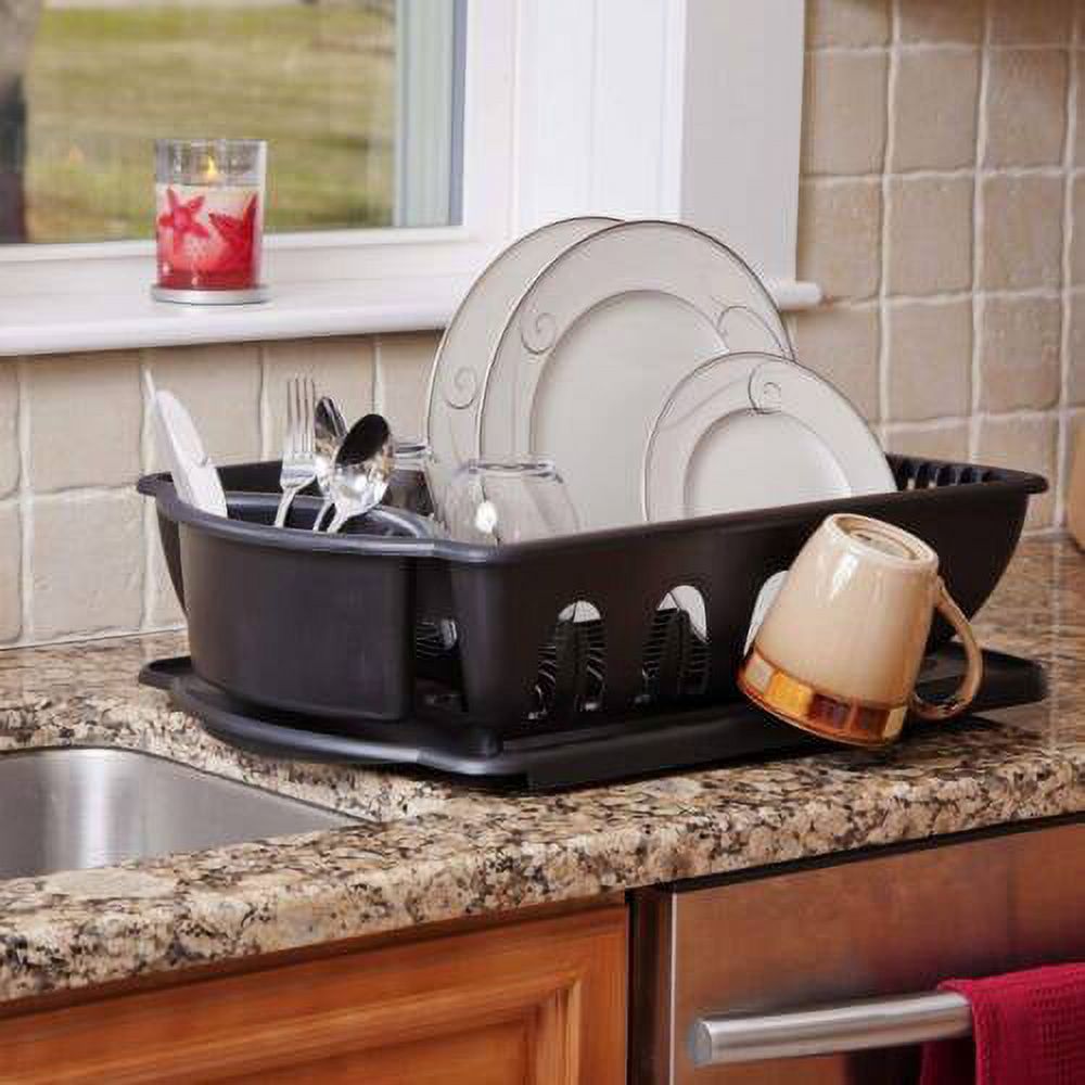 2 Piece Plastic Dish Drainer Dry Rack M2827