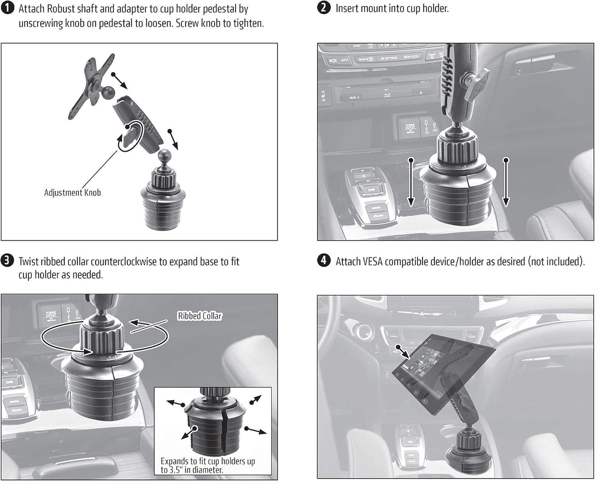 Heavy Duty Car Cup Holder VESA Mount K11229
