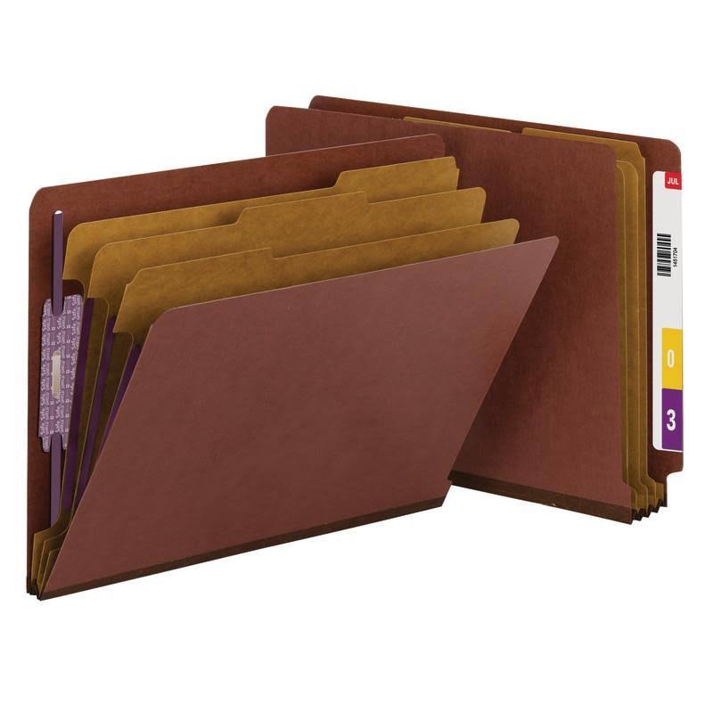 Red Letter Classification Folder with 3 Dividers Z5274