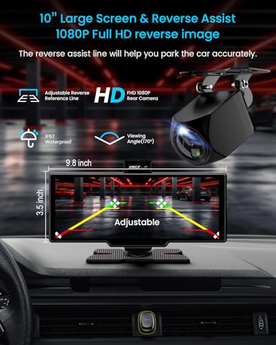 10'' Portable Apple Carplay Car Stereo Touch Screen K60563