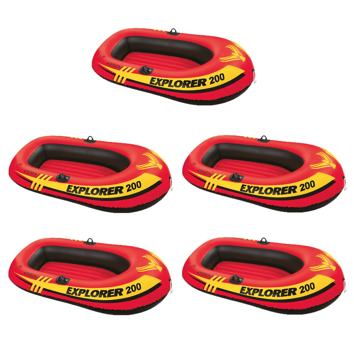 Inflatable 2 Person River Raft Set with Oars & Pump N434