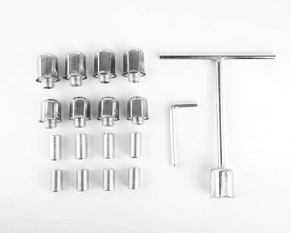 16 Polished Stainless Steel 8 Lug Dually Wheel Simulators D84021