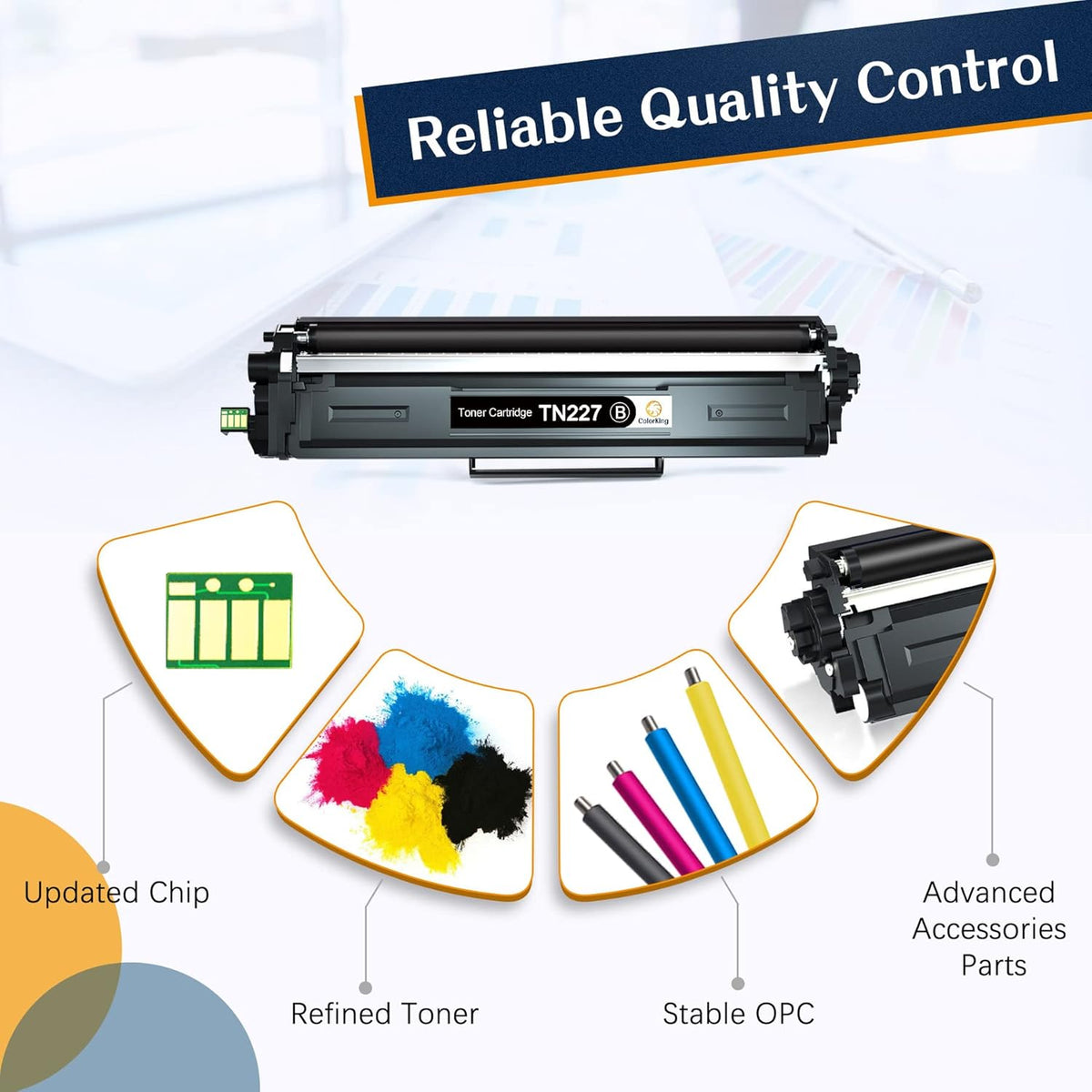 Compatible Toner Cartridge Replacement 5 Pack V530
