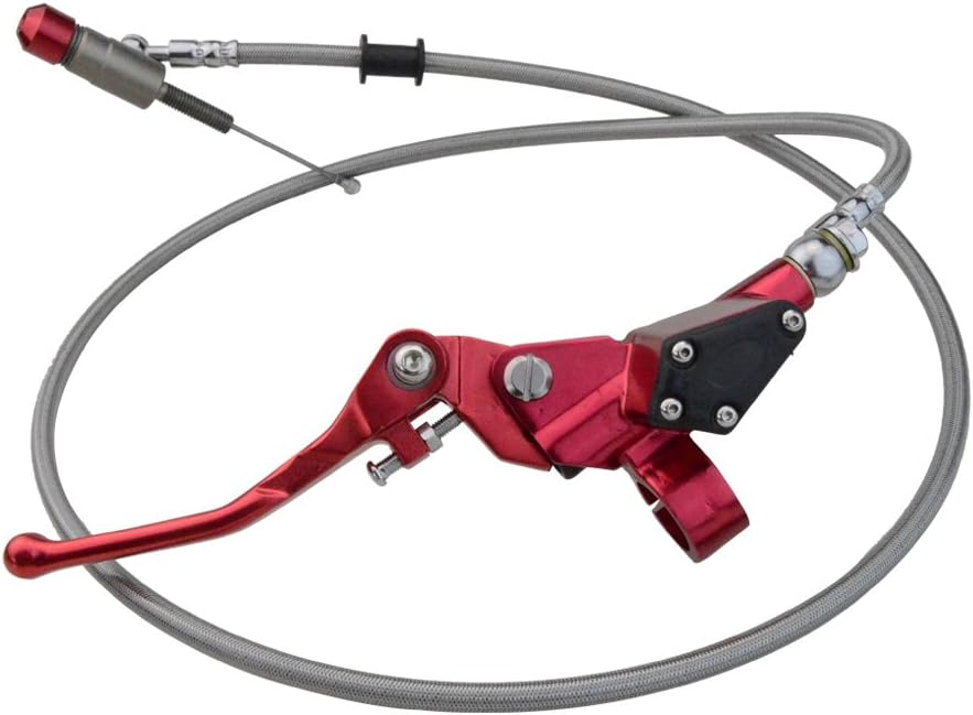 Red Motorcycle Hydraulic Clutch Brake Lever 1200mm Master Cylinder J8125