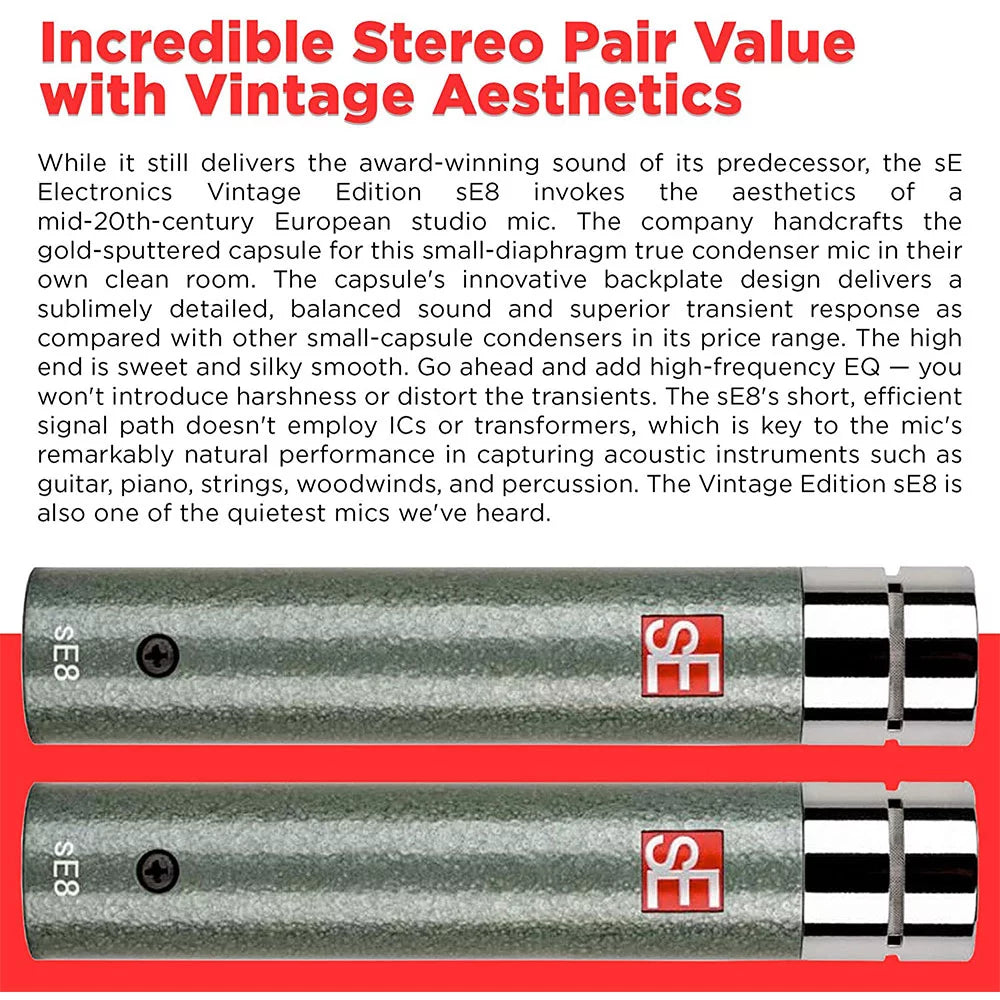 Small-diaphragm Condenser Microphone Stereo Pair E27757