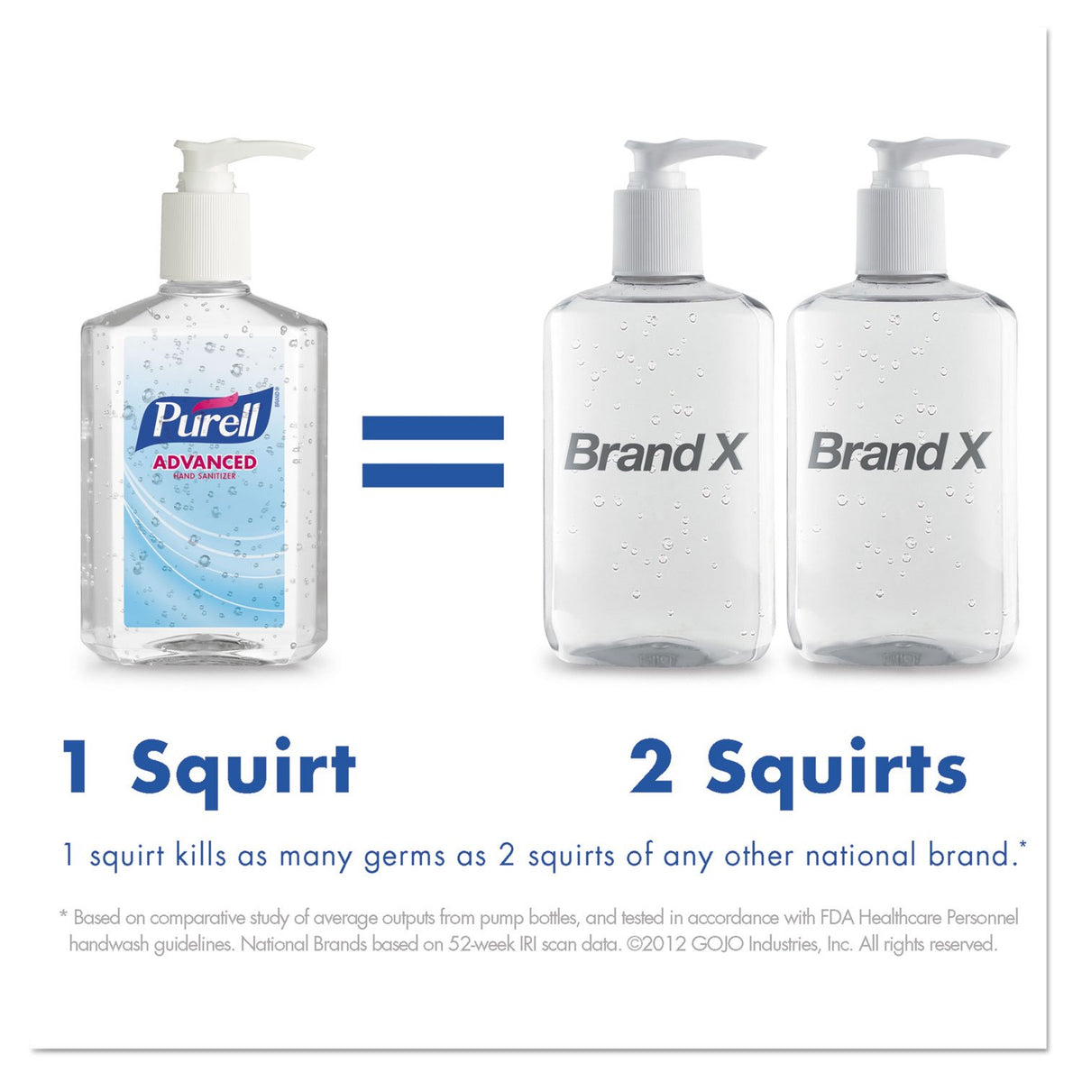 8 fl oz Pump Bottle Pack of 12 Hand Sanitizer Gel Q10684