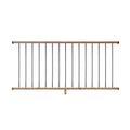 6 ft. Cedar Railing Kit with Aluminum Round Balusters O7221
