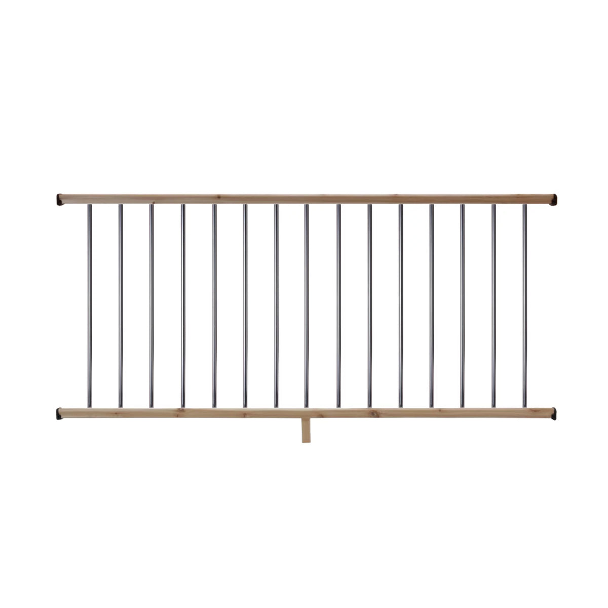 6 ft. Cedar Railing Kit with Aluminum Round Balusters O7221