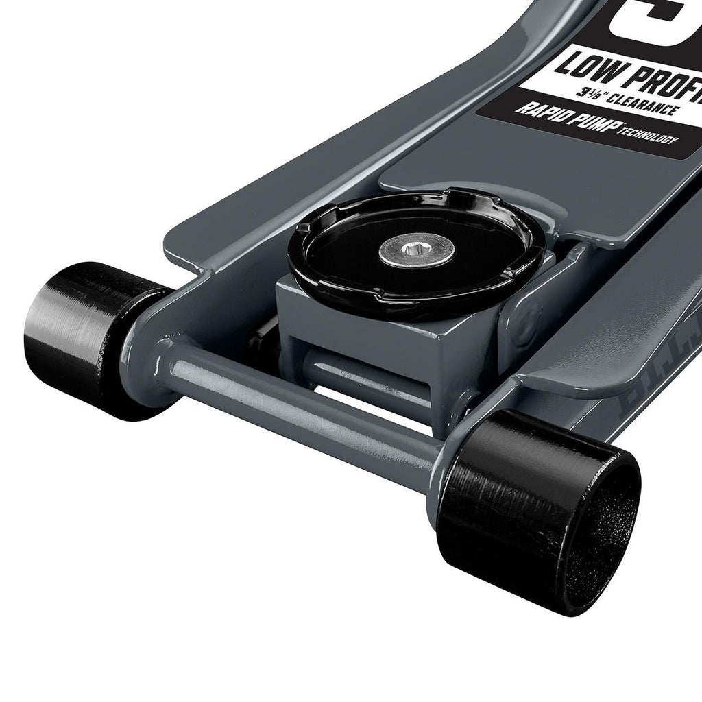 3 Ton Low-Profile Floor Jack with Rapid Pump, Slate Gray A32811