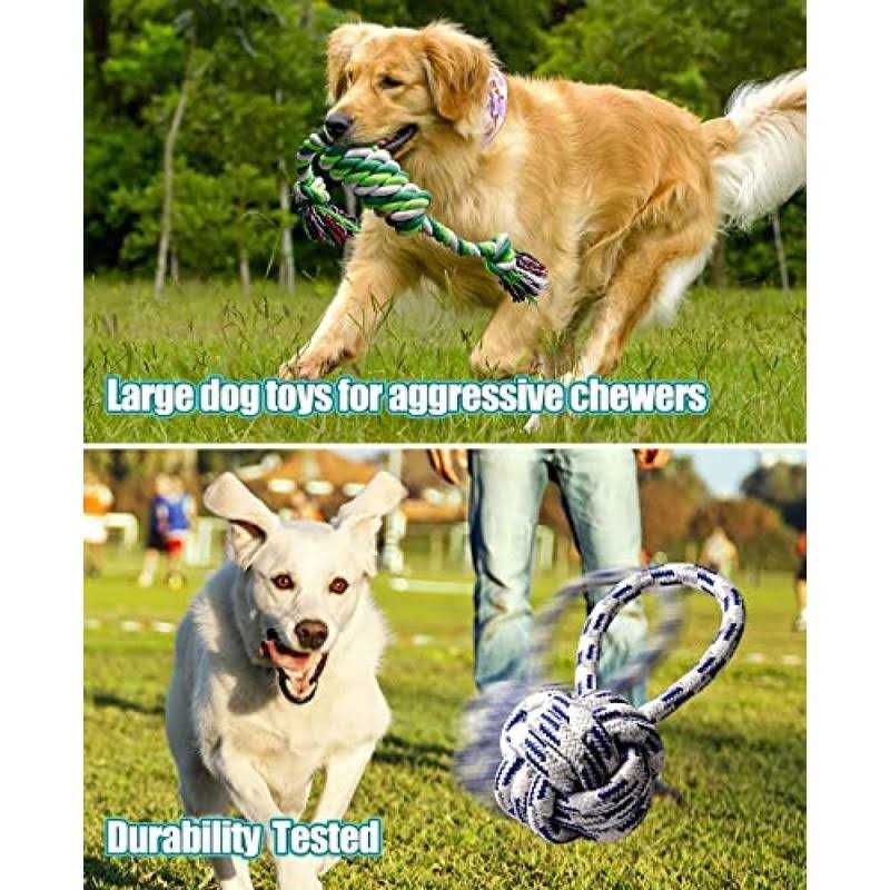 Interactive Flirt Pole Dog Toy with Fleece Rope Tether G2750