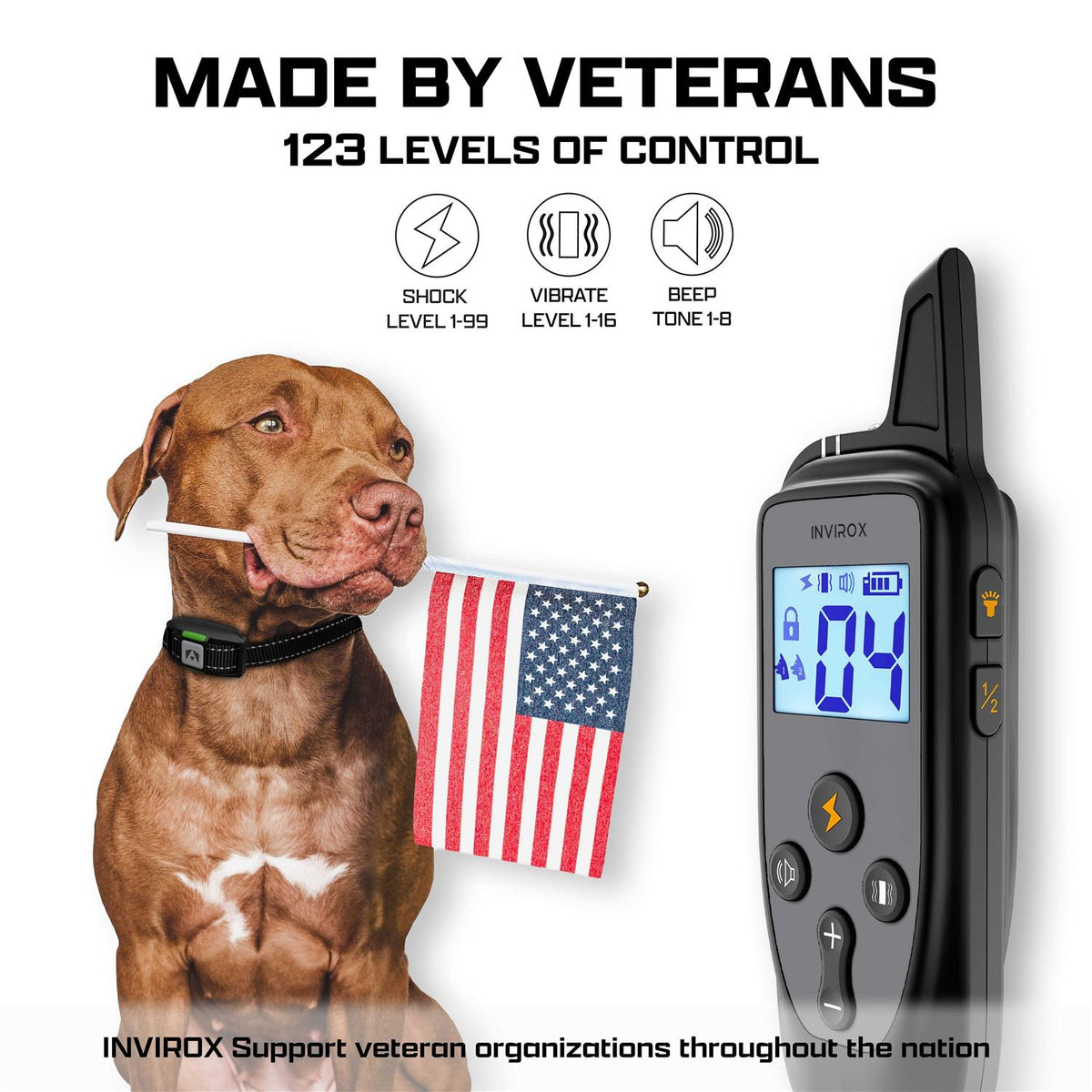 Dog Shock Collar 123 Levels V7383