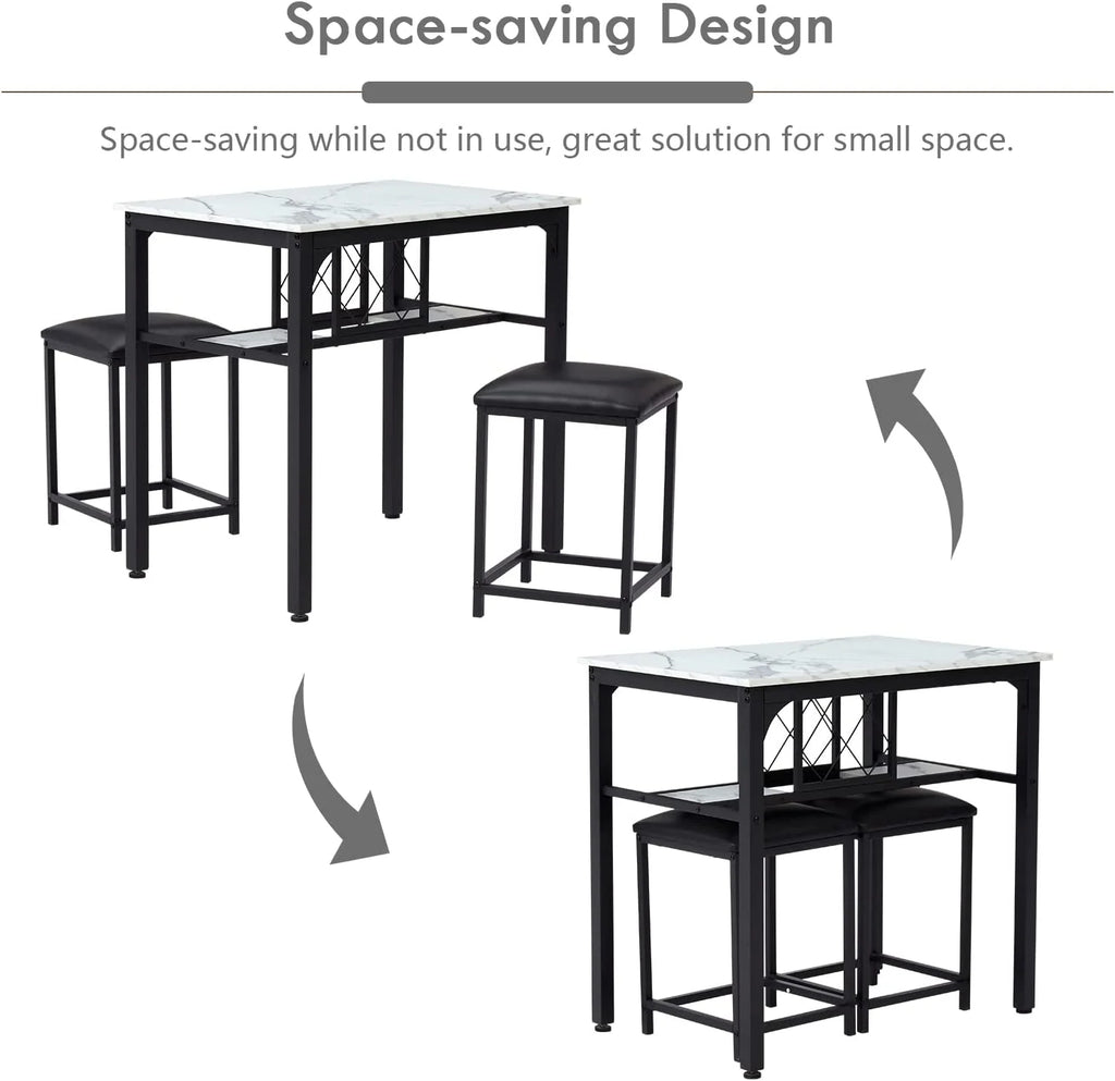 Dining Table and Chairs Set for 2 U338