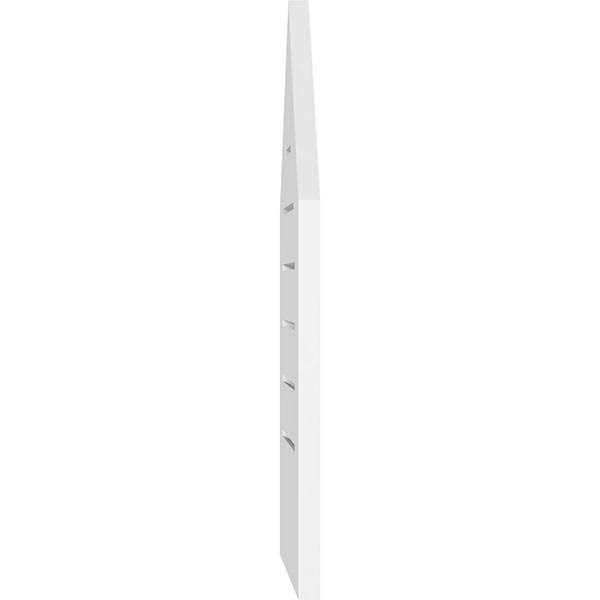 Peaked Top Surface Mount PVC Gable Vent H331347