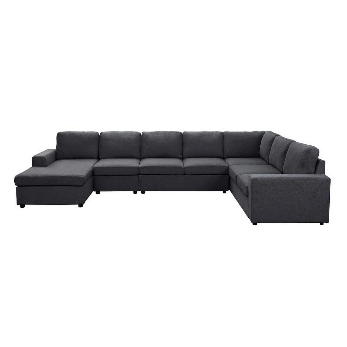 Light Gray Modular Sectional Sofa with Reversible Chaise L2520