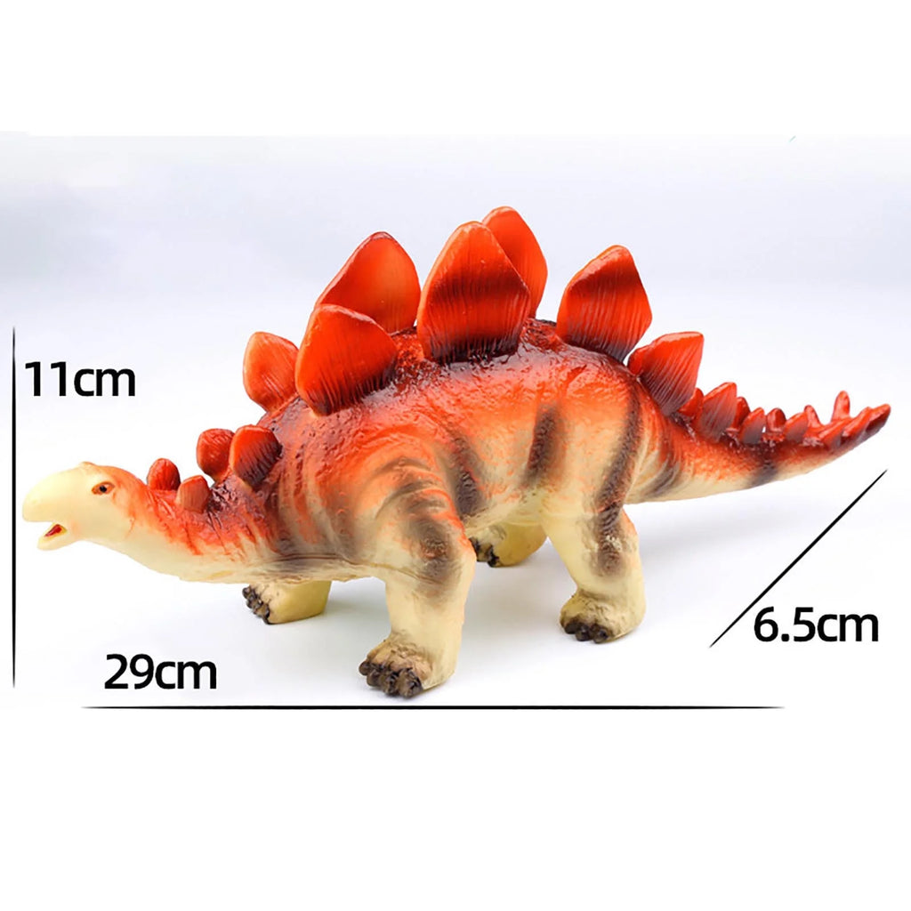 Simulation Soft Rubber Dinosaur Toy Animal Sounding Velociraptor Model A61073