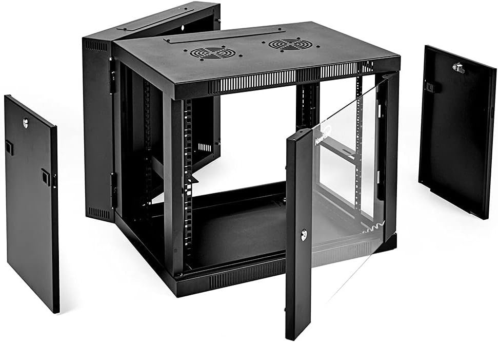 9U Wall-Mount Network Cabinet Enclosure Q483797