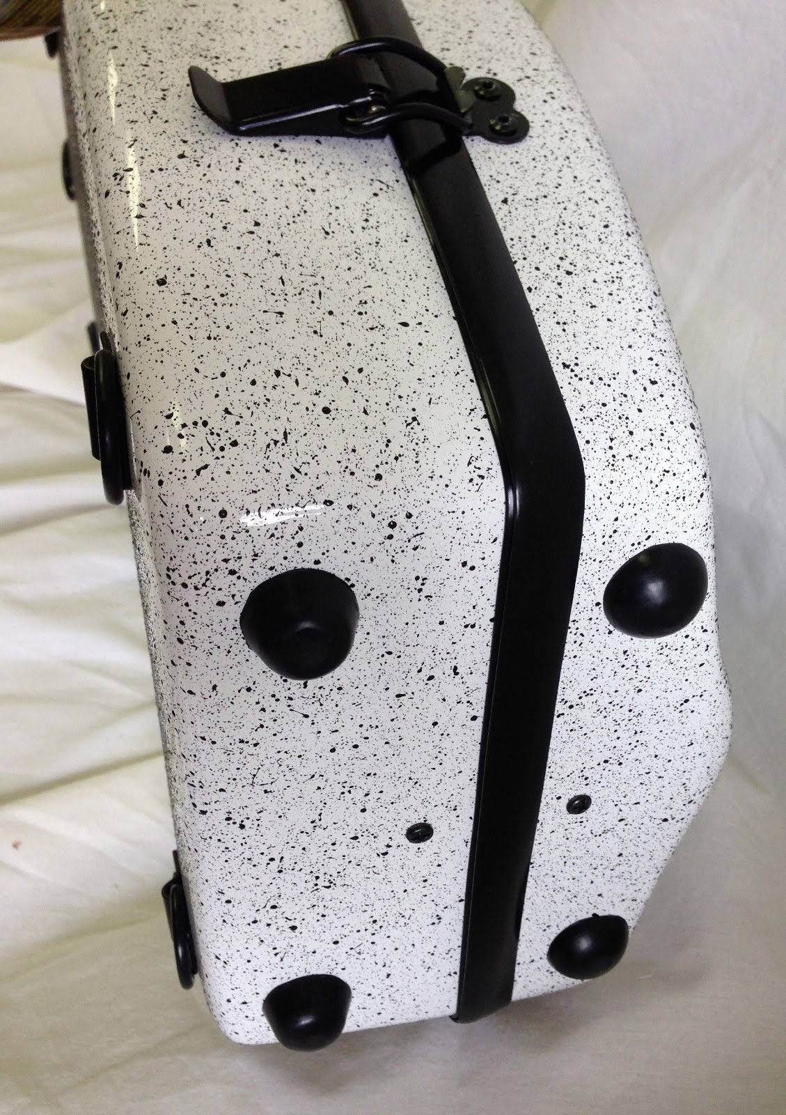 Fiberglass Violin Case White Speckled 4/4 Z29357
