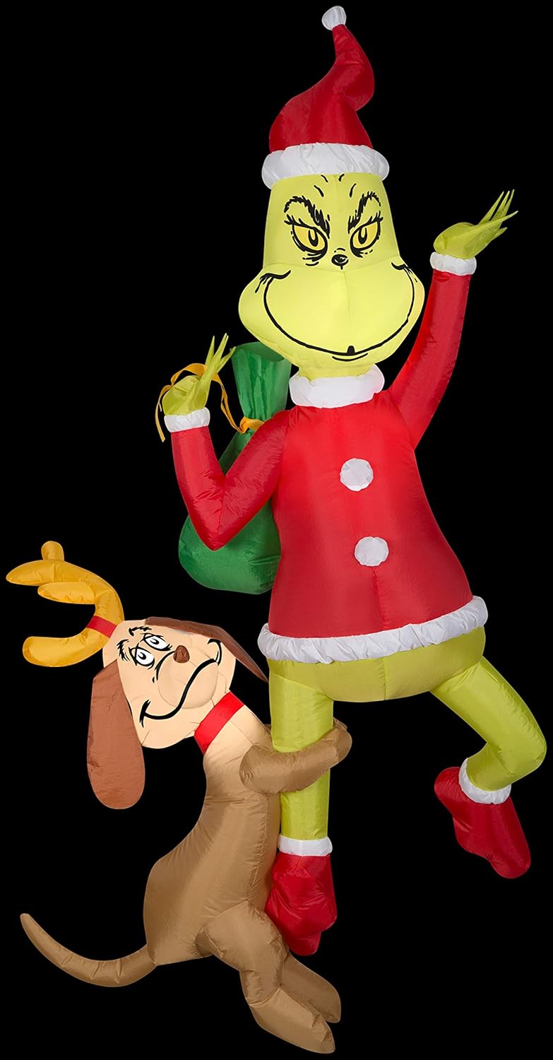 6ft Inflatable Hanging Grinch G2149
