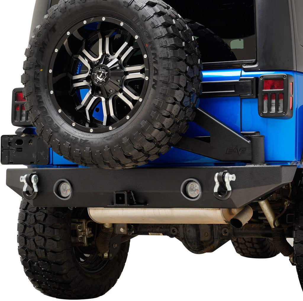 Compatible with JK Rear Bumper with Tire Carrier X190