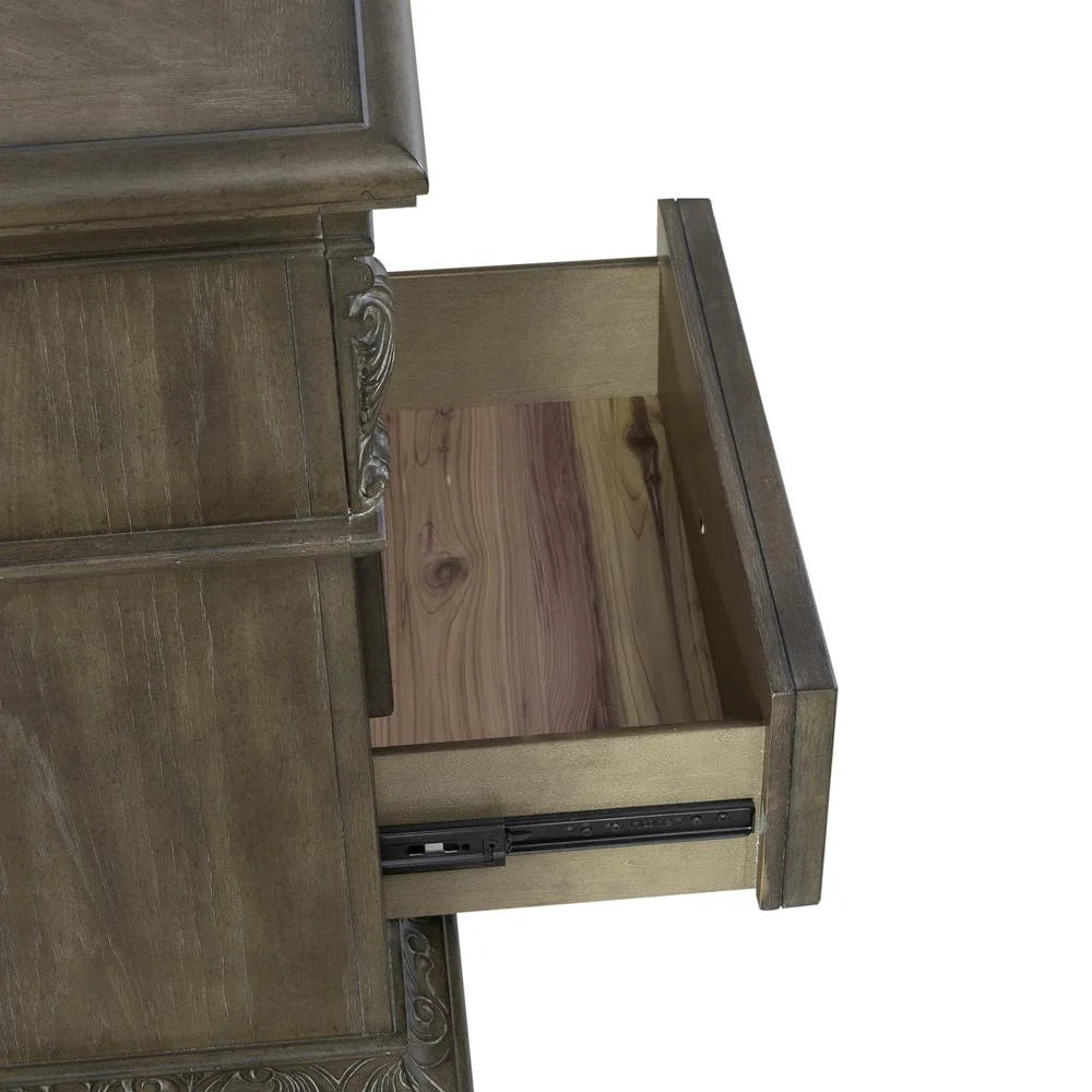 3-Drawer Wood Nightstand C77107