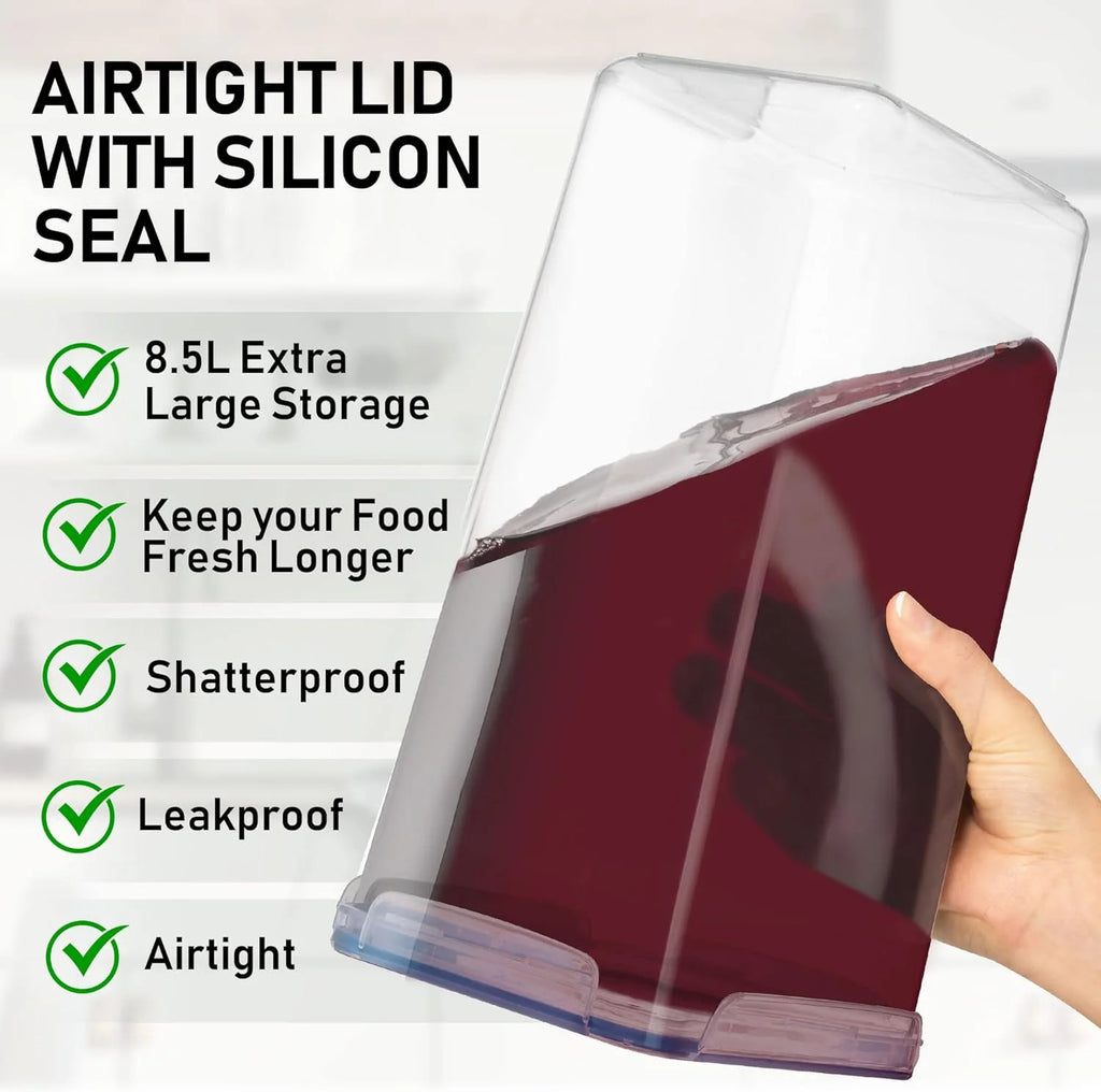 Extra Large Airtight Clear Plastic Storage Containers with Lids N908917