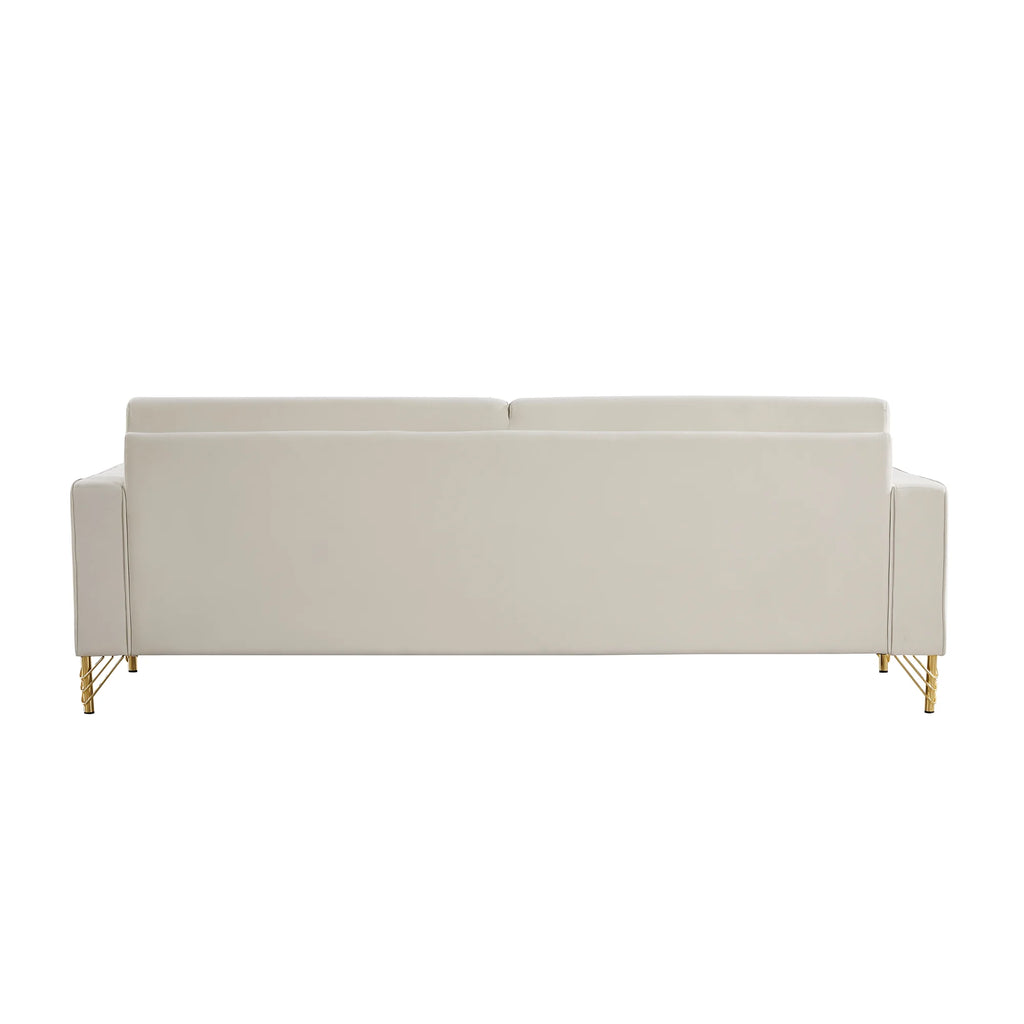 Velvet Sofa with Gold Legs J1286