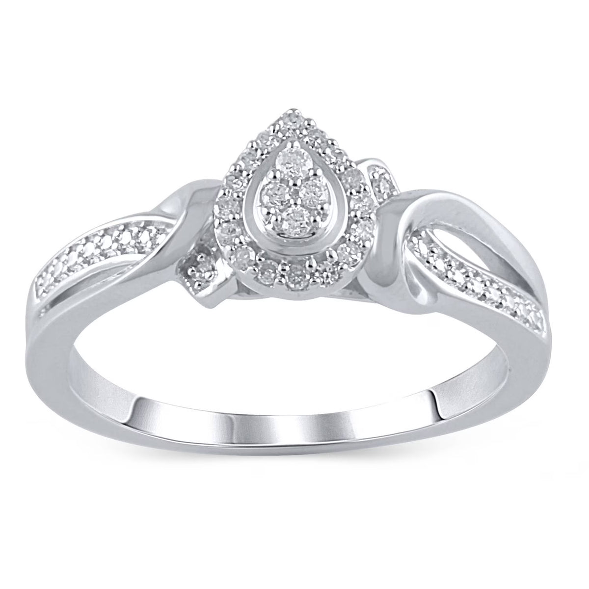 1/10 Carat T.W. Diamond Sterling Silver Promise Ring C388910