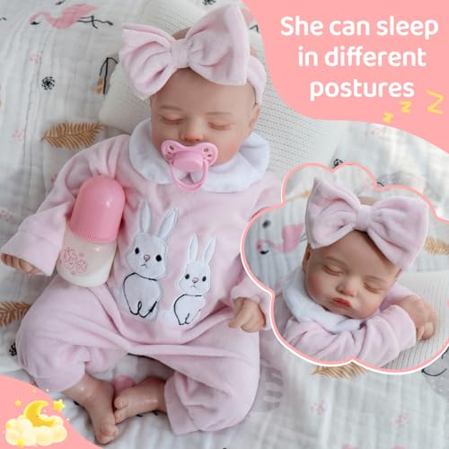 18-Inch Lifelike Reborn Baby Dolls with Feeding Set F799