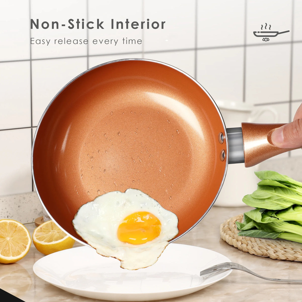 10-Piece Ceramic Nonstick Aluminum Cookware Set K50385