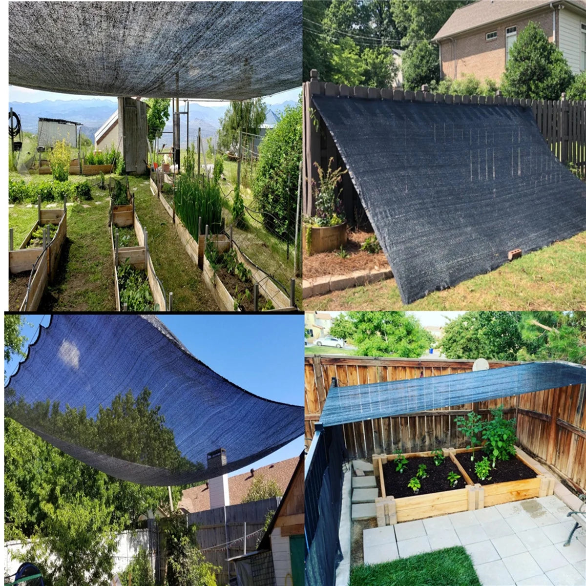 Black 10 ft x 20 ft Shade Cloth with Grommets I727