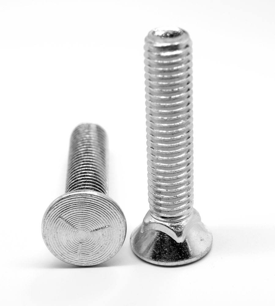 1/2x22-13 x 2 3/4x22 Grade 5 Plow Bolt #3 Flat Head Medium Carbon Steel Zinc Plated N708653