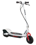 White Electric Scooter with 8 Pneumatic Front Tire Y566186
