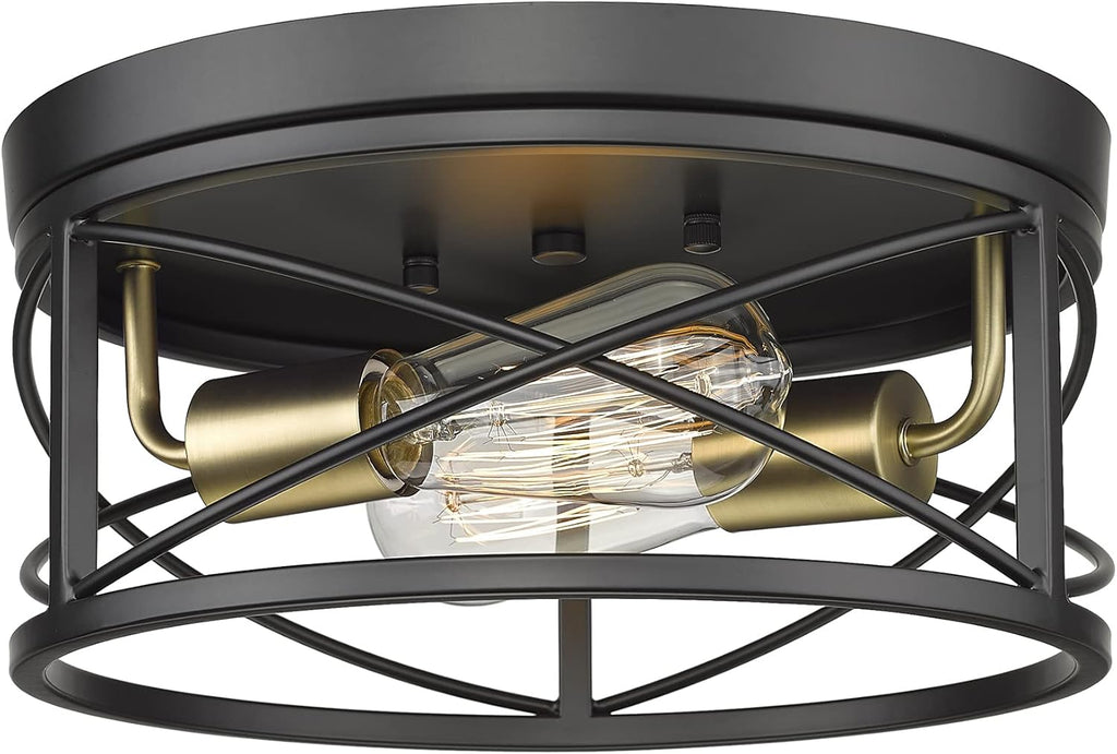 12 Inch 2-Light Flush Mount Ceiling Light Fixture U35787