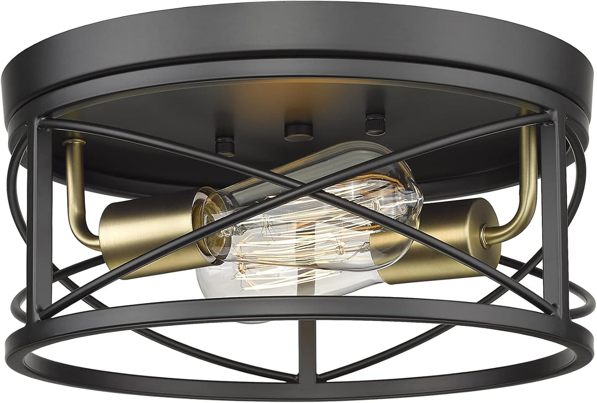 12 Inch 2-Light Flush Mount Ceiling Light Fixture U35787
