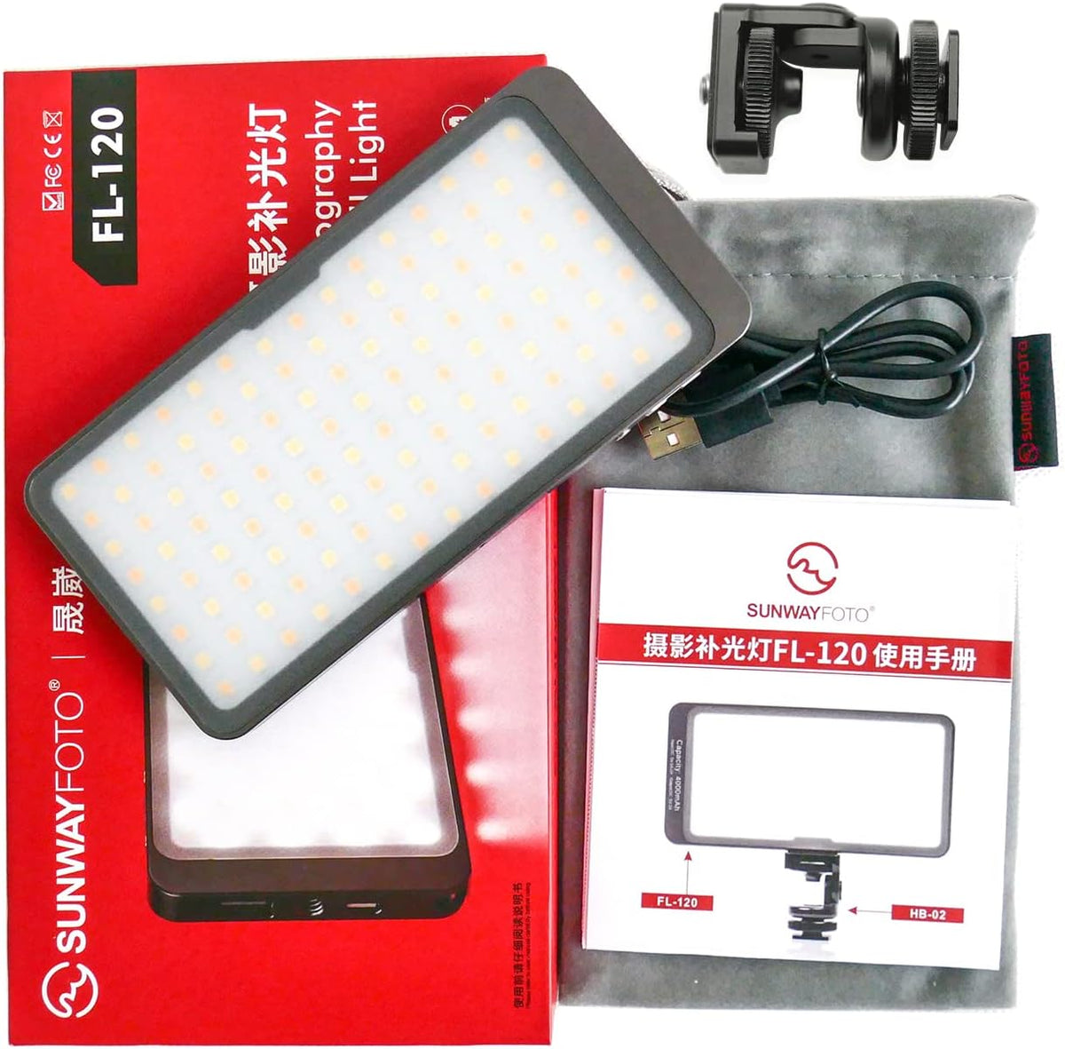 LED Studio Video Light Kit 3000-5500k Bi-Color Portable Panel A947