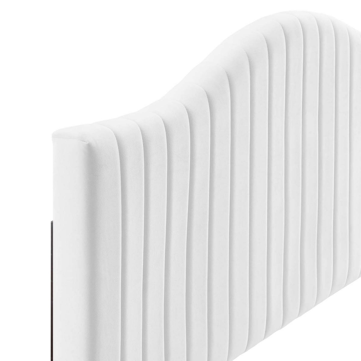 White Channel Tufted Performance Velvet King/California King Headboard W260