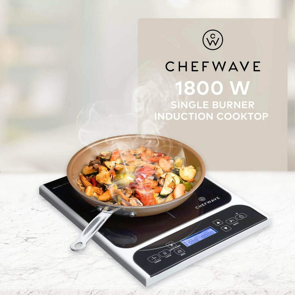 1800W Portable Induction Cooktop with Fry Pan D9340
